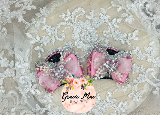 Pink Glitz Minnie Ears