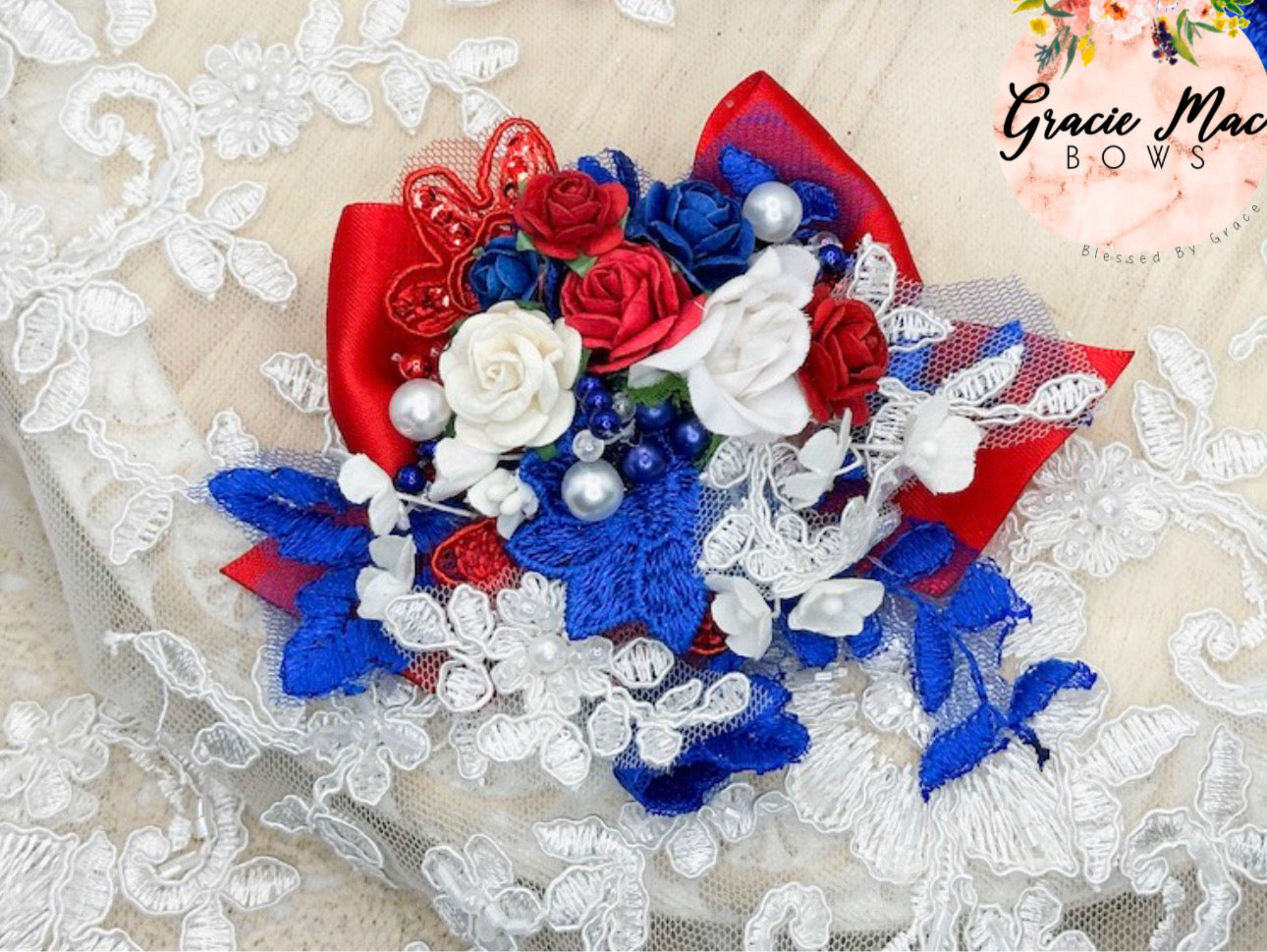 Bouquet Bow on a clip