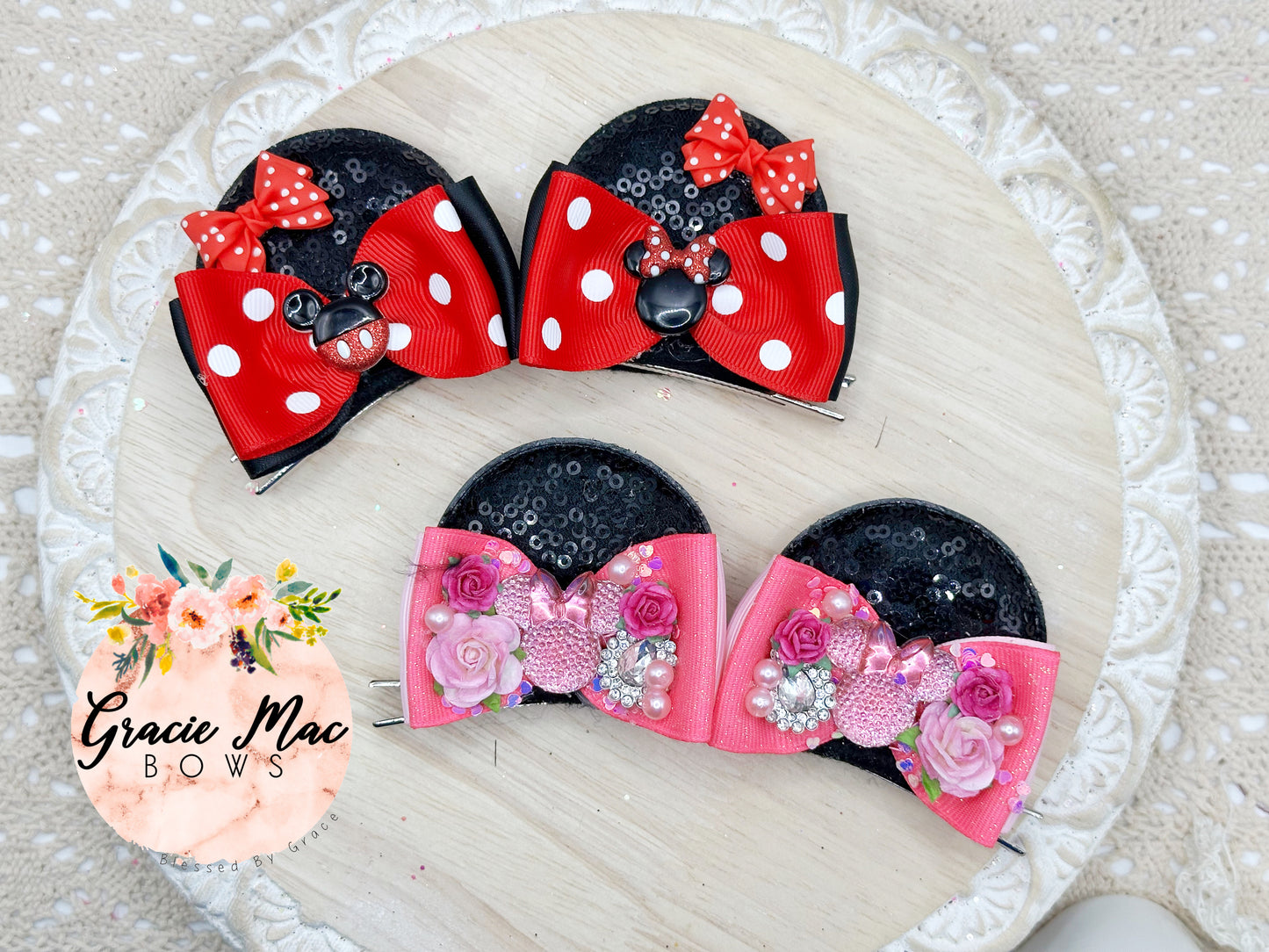 Custom Minnie Ear Clips