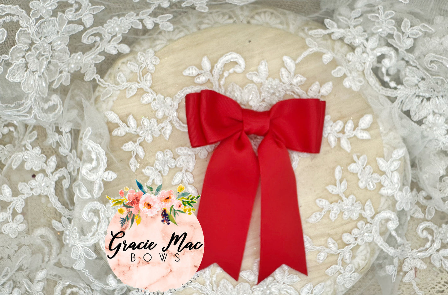 Cheer Bow -red