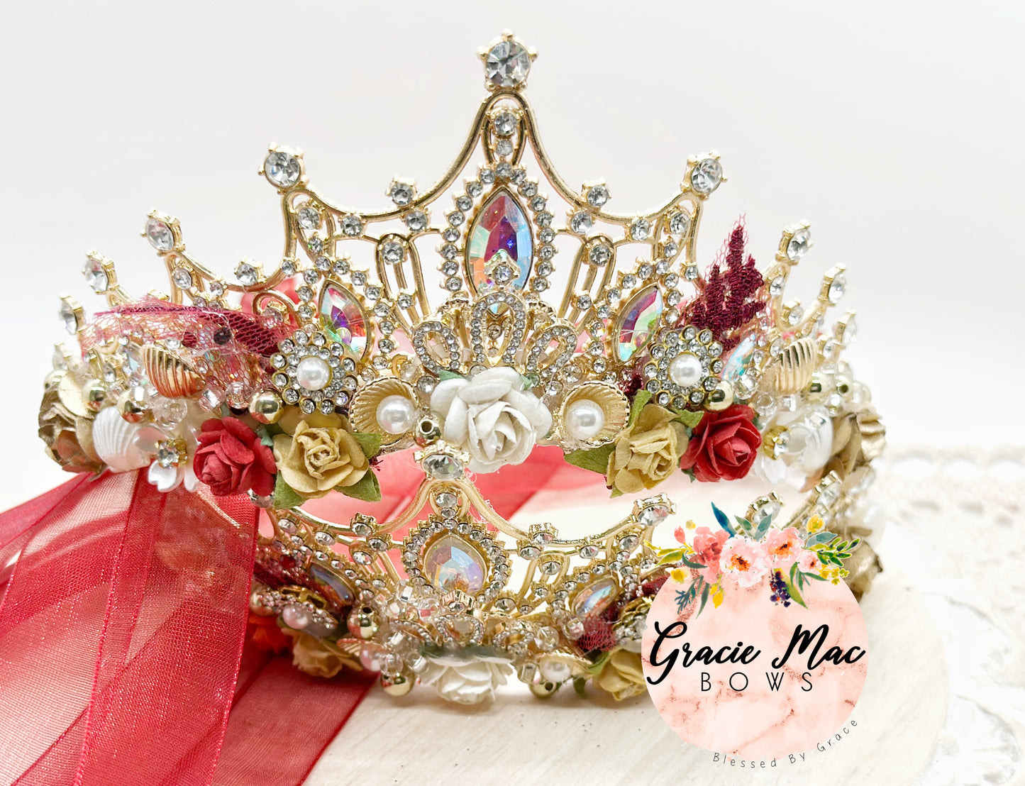 Gold Full Size Tiara Semi Custom Tiara