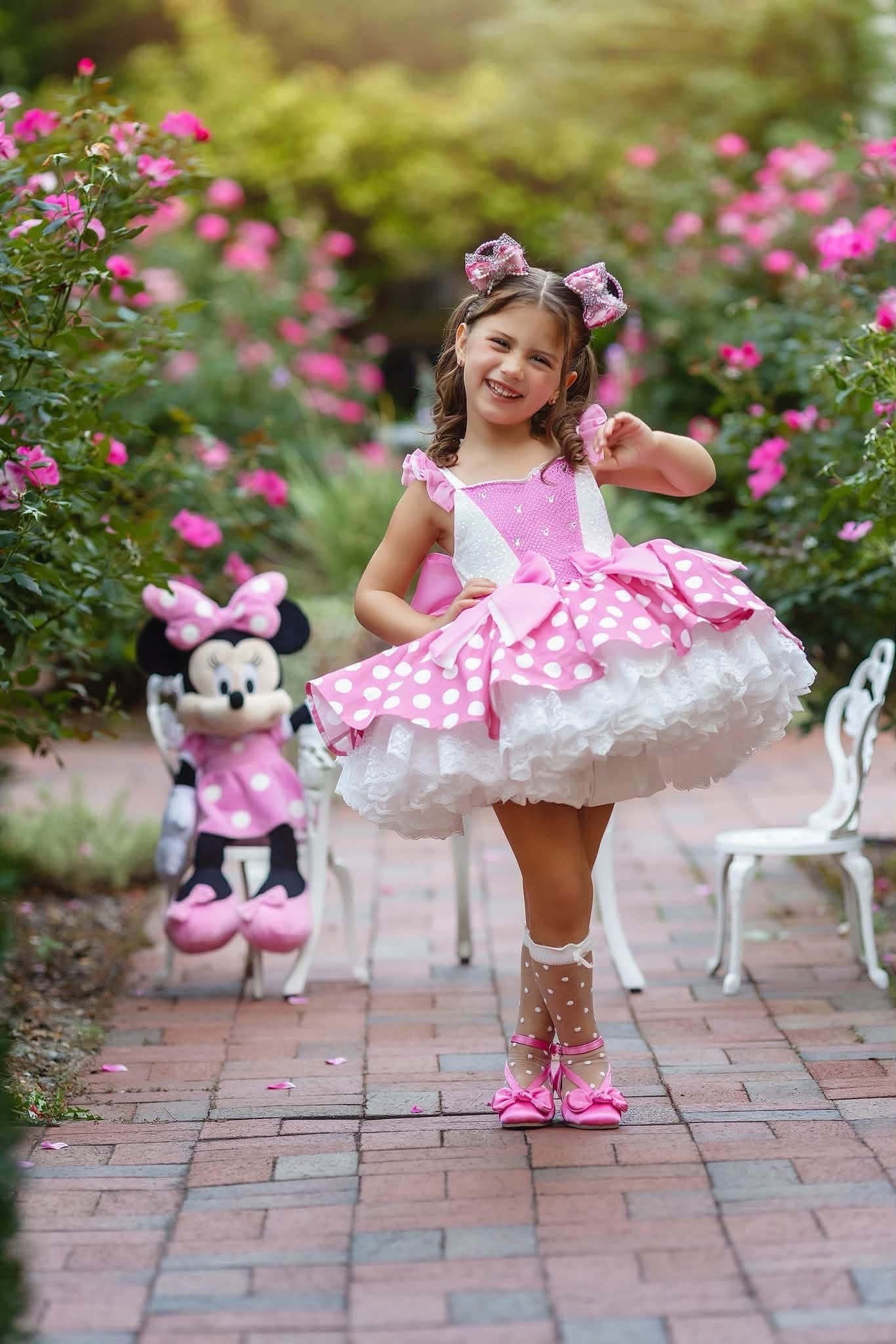 Pink Glitz Minnie Ears