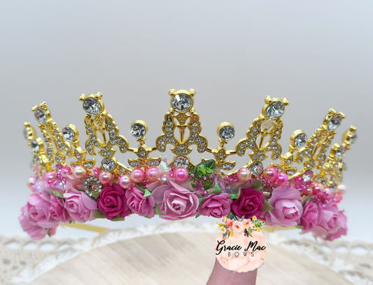 Gold Full Size Tiara Semi Custom Tiara