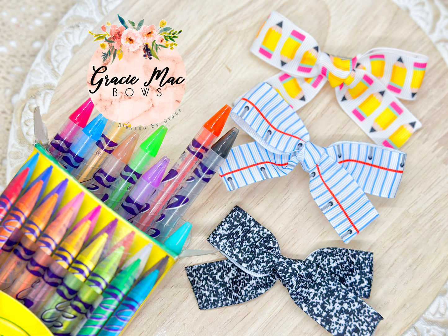 Back To School Bow Trio